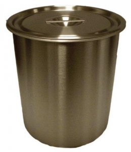 Stainless steel straight side storage container Z766445-1EA