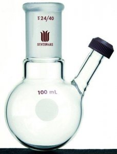 Synthware round bottom flask with threaded side inlet SYNF149100-1EA