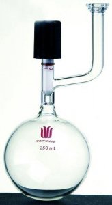 Synthware storage flask with #15 o-ring joint and high vacuum valve SYNS521000-1EA