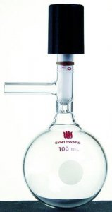 Synthware storage flask with high vacuum valve and side arm SYNF490100-1EA
