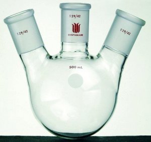 Synthware three neck round bottom flask with angled side necks SYNF439100-1EA
