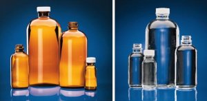 Wheaton narrow mouth bottles with caps Z262935-1PAK