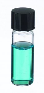 WHEATON clear sample vial with rubber lined cap packed in partitioned tray DWK224881-288EA