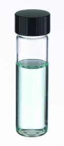 WHEATON clear sample vial with rubber lined cap packed in partitioned tray DWK224884-144EA