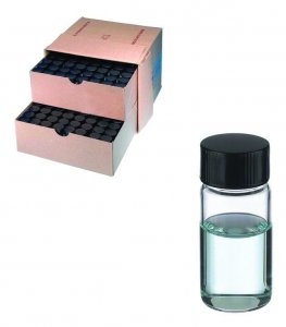 WHEATON Shorty Vials clear with PTFE faced rubber lined cap packed in partitioned tray DWKW224608-200EA