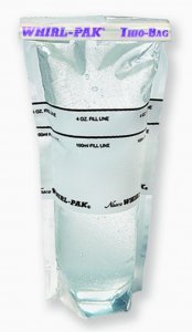 Whirl-Pak Stand-Up Thio-Bag, Waste Water Sampling Bag WPB01402WA-100EA