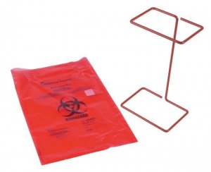 Wire biohazard bag holder HS10044H