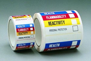 Write-on hazardous-communication labels Z198749-1EA