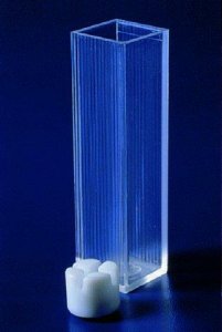 Stir bar, spectroscopy cuvette 