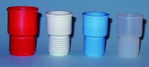Serrated natural rubber septa 