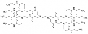 PAMAM dendrimer, ethylenediamine core, generation 1.0 solution 