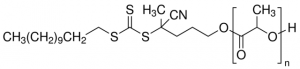 Poly(D,L-lactide), 4-cyano-4-[(dodecylsulfanylthiocarbonyl)sulfanyl]pentonate terminated 797790-1G