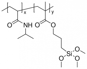 Poly(N-isopropyl acylamide-co-3-(trimethoxysilyl)propyl methacrylate) 