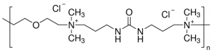 Poly[bis(2-chloroethyl) ether-alt-1,3-bis[3-(dimethylamino)propyl]urea] quaternized, solution 