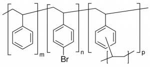 Poly(styrene-co-4-bromostyrene-co-divinylbenzene) 