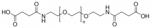 ,-Bis{2-[(3-carboxy-1-oxopropyl)amino]ethyl}polyethylene glycol 
