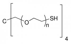 Poly(ethylene oxide), 4-arm, thiol terminated 
