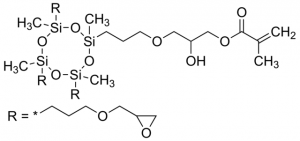 2-Hydroxy-3-{3-[2,4,6,8-tetramethyl-4,6,8-tris(propyl glycidyl ether)-2-cyclotetrasiloxanyl]propoxy}propyl methacrylate 755818-25G