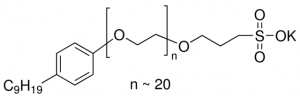 Poly(ethylene glycol) 4-nonylphenyl 3-sulfopropyl ether potassium salt 