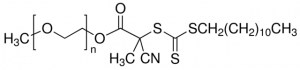 Poly(ethylene glycol) methyl ether 4-cyano-4-[(dodecylsulfanylthiocarbonyl)sulfanyl]pentanoate 753033-1G