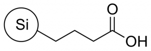 Propylcarboxylic acid functionalized silica 