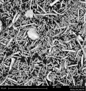 Titanium dioxide milled nanofibers 