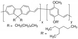Poly((9,9-dihexyl-9H-fluorene-2,7-vinylene)-co-(1-methoxy-4-(2-ethylhexyloxy)-2,5-phenylenevinylene)), 90:10 mole ratio 656194-500MG