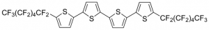 5,5-Bis(tridecafluorohexyl)-2,2:5,2 :5,2-quaterthiophene 