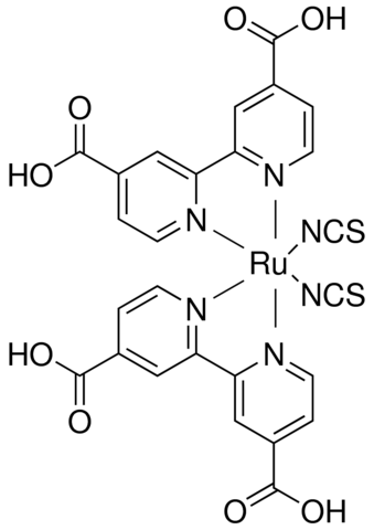 cis-Bis(isothiocyanato)bis(2,2-bipyridyl-4,4-dicarboxylato)ruthenium(II) 