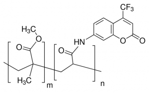 Poly[(methyl methacrylate)-co-(7-(4-trifluoromethyl)coumarin acrylamide)] 