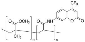 Poly[(methyl methacrylate)-co-(7-(4-trifluoromethyl)coumarin methacrylamide)] 