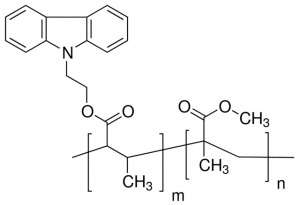 Poly[(methyl methacrylate)-co-(9-H-carbazole-9-ethyl methacrylate)] 