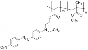 Poly[(methyl methacrylate)-co-(Disperse Red 1 acrylate)] 