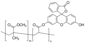 Poly[methyl methacrylate-co-(fluorescein O-acrylate)] 