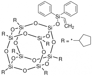 PSS-Diphenylvinylsilyloxy-heptacyclopentyl substituted 