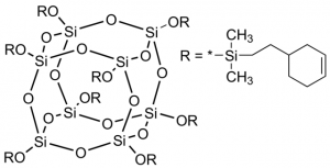 PSS-Octa[2-(4-cyclohexenyl)ethyldimethylsilyloxy] substituted 