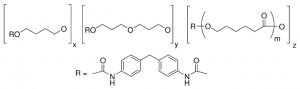 Poly[4,4-methylenebis(phenyl isocyanate)-alt-1,4-butanediol/di(propylene glycol)/polycaprolactone] 