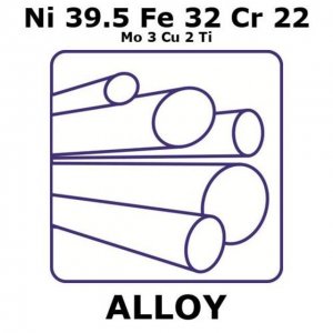 Alloy 825, Ni39.5Fe32Cr22Mo3Cu2Ti 