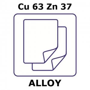 Brass alloy, Cu63Zn37 
