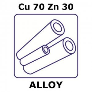 Brass alloy, Cu70Zn30 