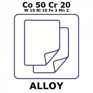 Cobalt-chromium-tungsten-nickel-iron-manganese alloy, Co50Cr20W15Ni10Fe3Mn2 