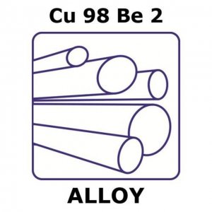 Copper-beryllium alloy, Cu98Be2 