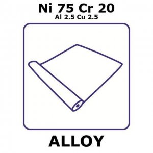 Evanohm - precision resistance alloy, Ni75Cr20Al2.5Cu2.5 GF41979358-1EA