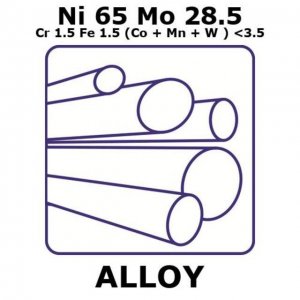Hastelloy B-3 alloy, Ni65Mo28.5Cr1.5Fe1.5(Co+Mn+W)3.5max GF37027717-1EA