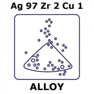 Silver-zirconium-copper alloy, Ag97Zr2Cu1 GF72847558-1EA