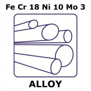 Stainless Steel - AISI 316 alloy, FeCr18Ni10Mo3 GF12220153-1EA