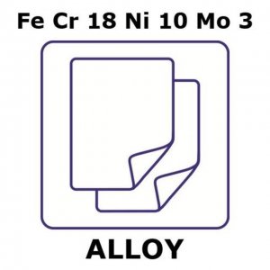 Stainless Steel - AISI 316 alloy, FeCr18Ni10Mo3 GF49453825-1EA
