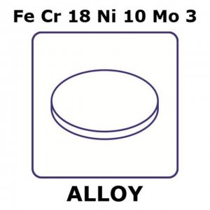 Stainless Steel - AISI 316 alloy, FeCr18Ni10Mo3 GF10349850-10EA
