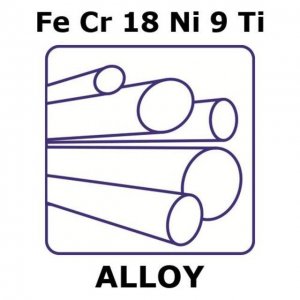 Stainless Steel - AISI 321 alloy, FeCr18Ni9Ti GF08023520-1EA