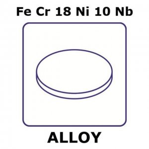 Stainless Steel - AISI 347 alloy, FeCr18Ni10Nb GF37401050-10EA
